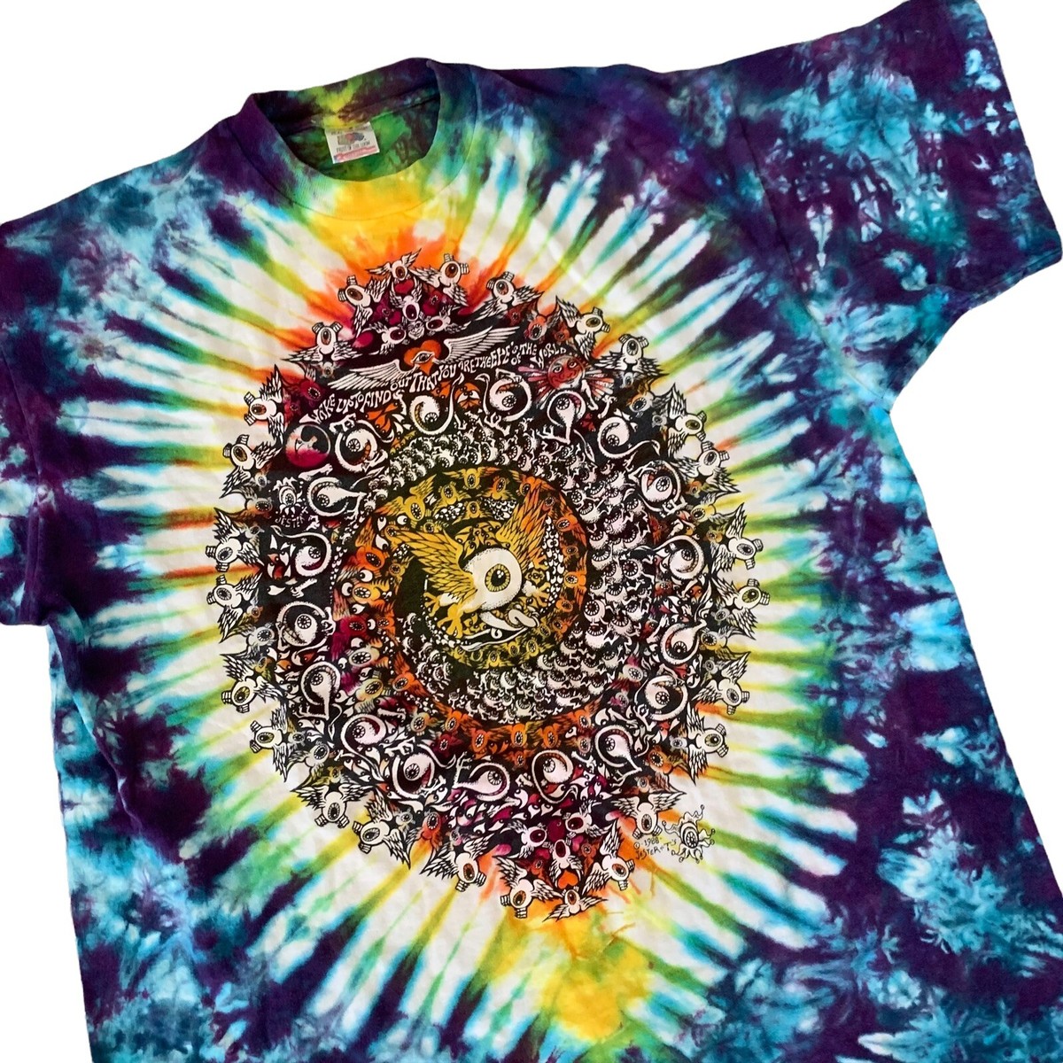【希少】90s greatful dead tee 90s Vintage Grateful Dead 1994 North West Tour Rain Skeleton