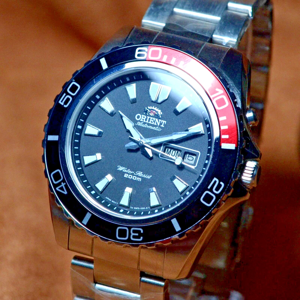 Reloj Pulsera Hombre Vintage Japonés Orient Diver 200M Automático Reparado Foto 3 de 4