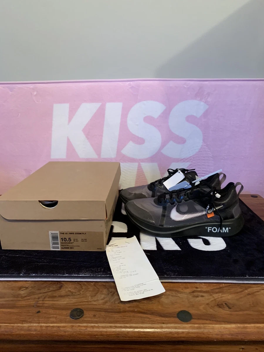Nike x Off White Zoom Fly Black Brand New UK9.5 eBay