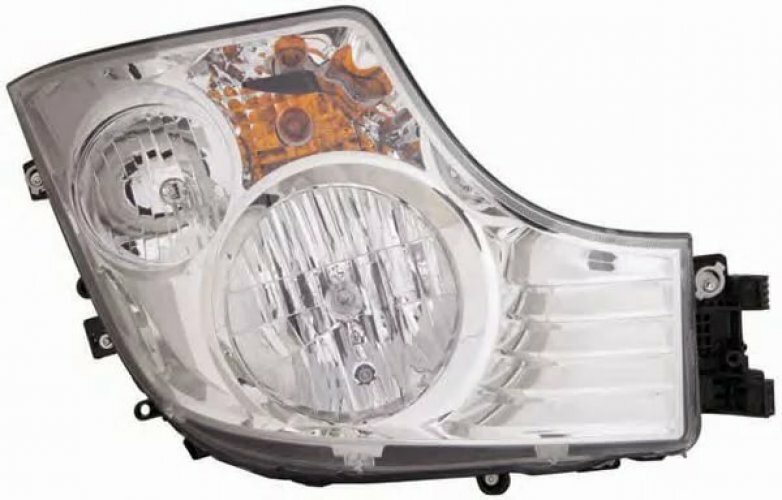 Phare avant droit Mercedes Actros pour modèles de 2011 à 2018 avec éclairage halogène H7