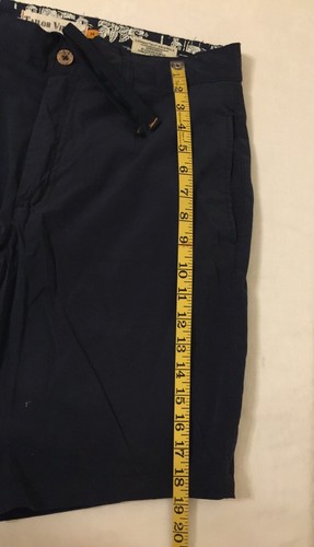 Men Tailor Vintage 9 I Slim Fit Comfort Stretch 34 W Blue Shorts Casual 5 Pocket - Picture 13 of 15