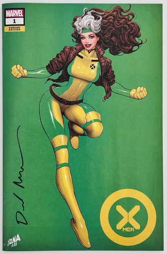 X-Men #1 David Nakayama Rogue Color Bleed Variante (Firmado con certificado de autenticidad) 2021