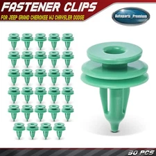 30Pcs 8mm Nylon Door Panel Retainer Clips Fastener for Jeep Grand Cherokee WJ ZJ