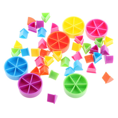 42 Stück Trivial Pursuit Spielfiguren Tortenkeile für Mathebrüche