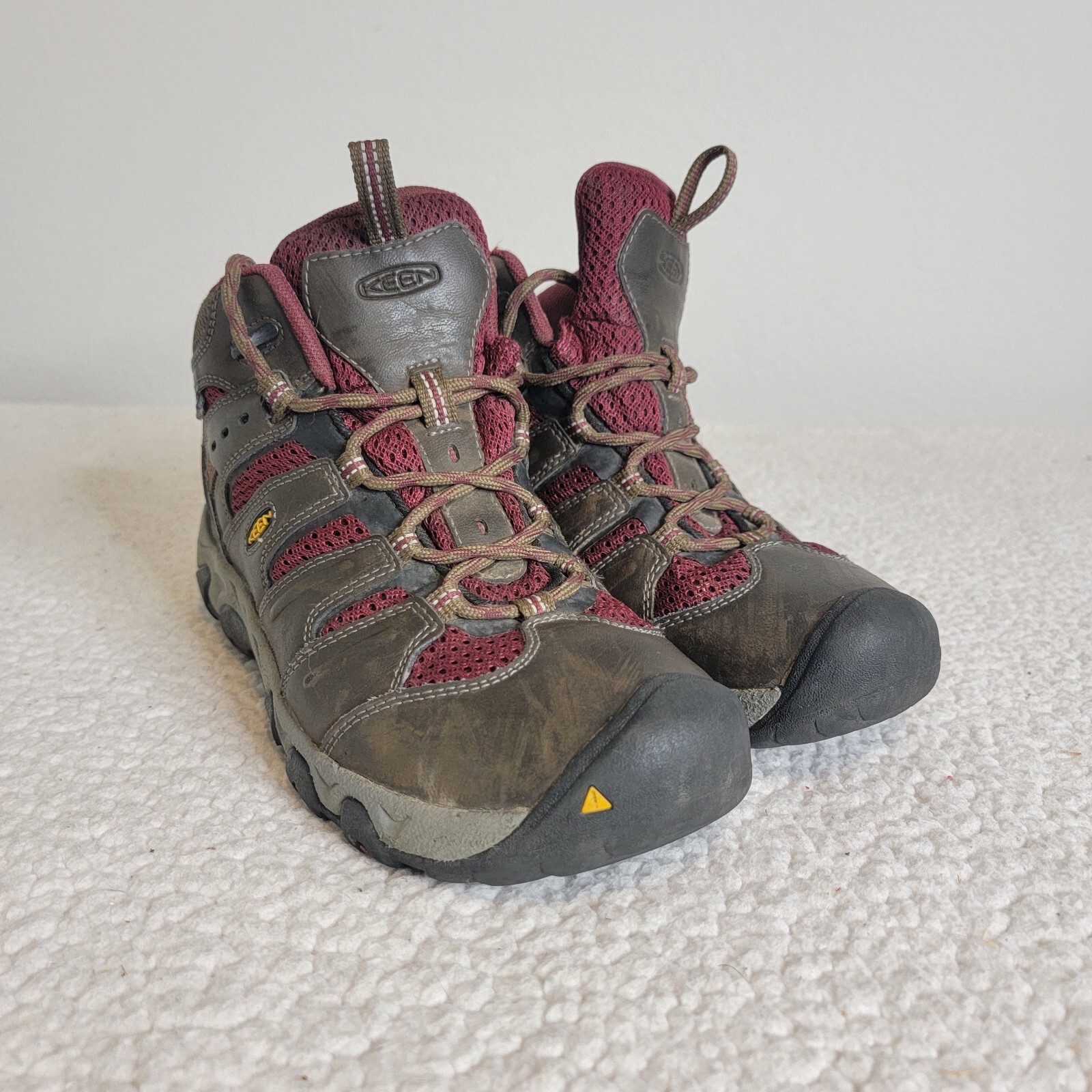 Stivali impermeabili Keen Koven metà 1013187 marrone cascata zinfandel donna taglia 7