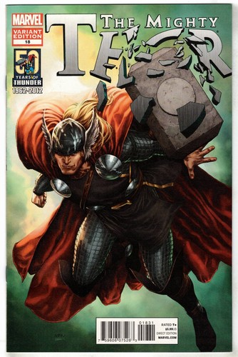 Mighty Thor #18 Steve McNiven 50th Anniversary Variant Marvel 2011 VF