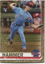 JD HAMMER 2019 Topps Update GOLD Parallel #to/2019 -PHILADELPHIA PHILLIES- #US27