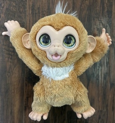 Hasbro Fur Real Friends BROWN Monkey Interactive Plush 2017 Furreal TESTED WORKS