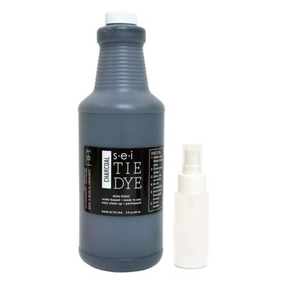 SEI Charcoal Tie Dye Kit, Fabric Dye for Large Groups   1 Quart (32 oz), P