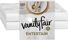 Vanity Fair Entertain Paper Napkins, 320 Count, Disposable Napkins Made For And