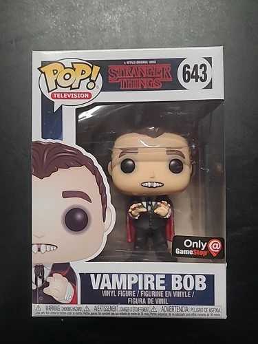 Vampire Bob #643 Stranger Things Gamestop Exclusive Funko Pop with Protector