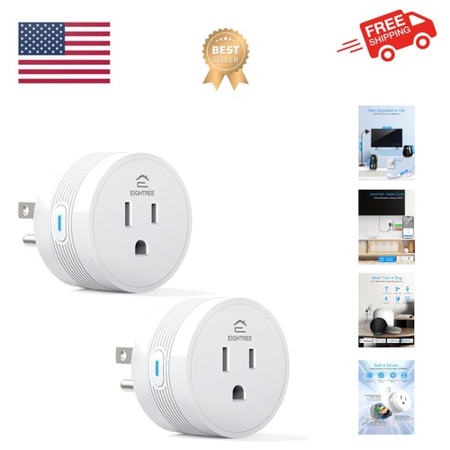 Smart Plug 15A Dual Connection: Bluetooth & Wi-Fi Control for Heavy-Duty Devices