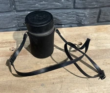 Soligor Leather Lens Case Pouch With Red Interior 5.75” Tall