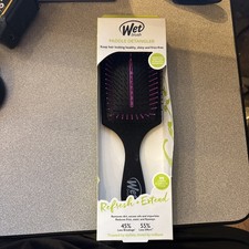Wet Brush Paddle Detangler Refresh Extend Black