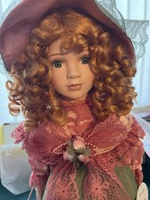 Vintage Knightsbridge Collection Porcelain doll With Stand