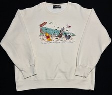 Vintage 90s Disney Winnie the Pooh Embroidered Graphic Sweatshirt Size L/XL