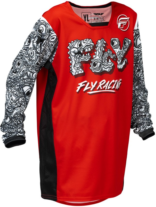 Maillot cross enfant Fly Racing Kinetic Mutant pour les entraînements le week-end