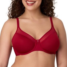 Bali One Smooth U Ultra Light T-Shirt Bra Convertible Red 40D