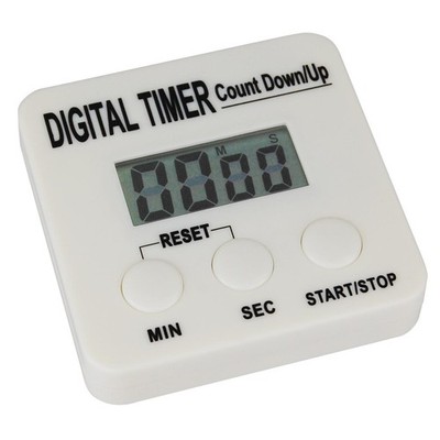 Digitaler Timer, Zeitmesser Countdown Zähler, Zeituhr mit Magnet-Clip