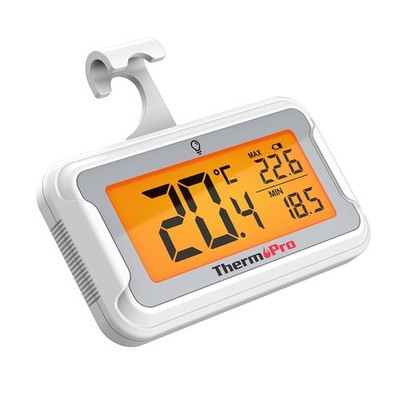 ThermoPro Kühlschrankthermometer Digital mit großem LCD-Display und