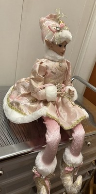 Pixie Elf Doll Shelf Sitter Pink Fairy 24  Martha Cynthia Rachel Christmas Pose
