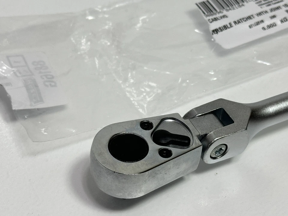 NEW Hazet (Germany) 3/8" Drive Flex Head Ratchet w/ Blue/Black Soft Comfort Grip - Image 3 of 4