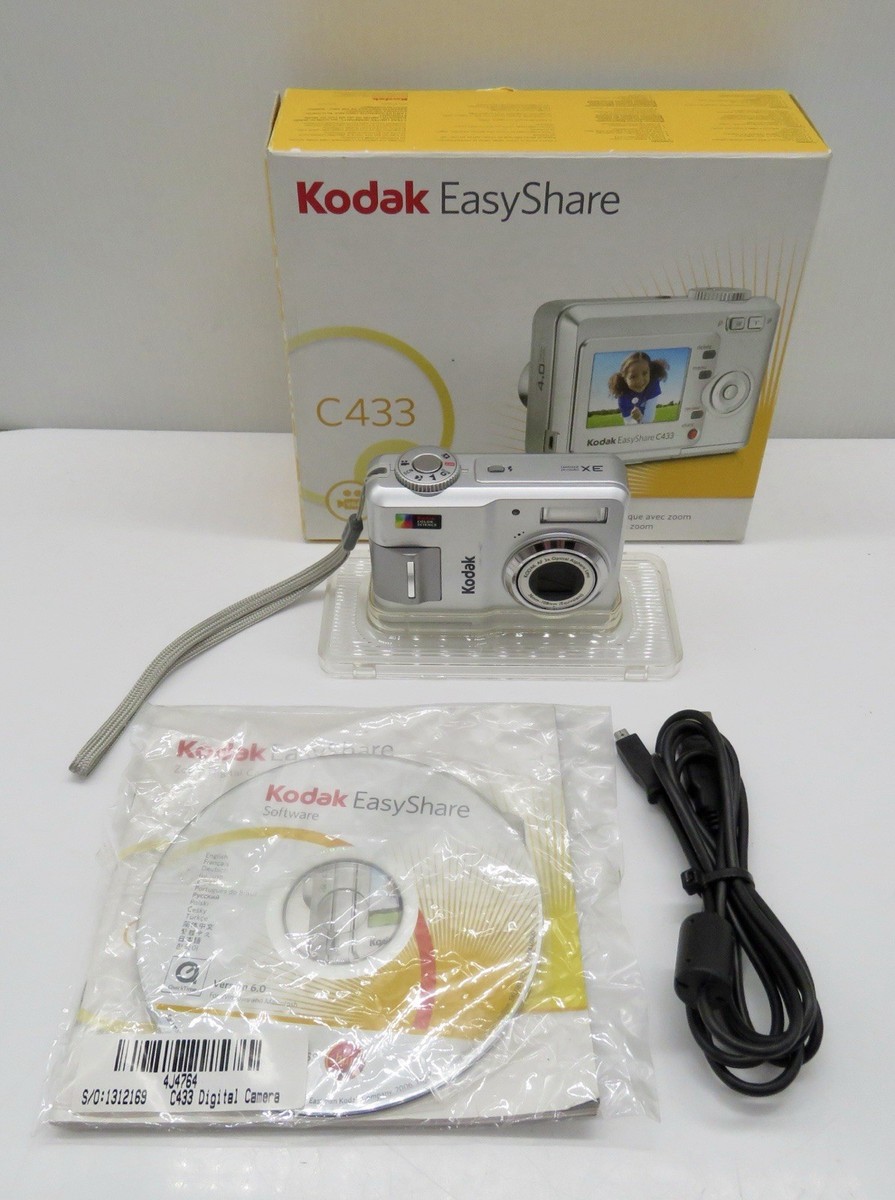Kodak EasyShare C433 4.0 MP Digital Camera LCD 3x Zoom Complete W