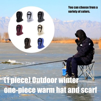 Fleece Balaclava Hat Warm Windproof Pullover Hat for Cycling Camping Trekking