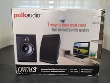 NEW Polk Audio OWM3 (BLACK) Pair Multi-purpose Speakers