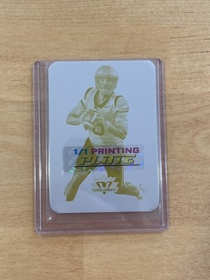 Nicco Marchiol 2025 Leaf Eclectic Football Signature Series 1/1 Printing Plate