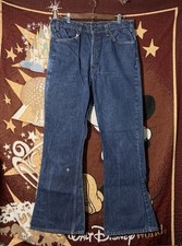 Vintage 70s Levi s 646 Bell Bottom Flare Jeans 34X30 Orange Tab Scoville Zipper