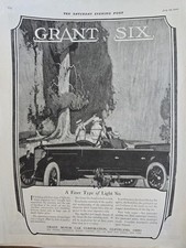 1920 Grant Light Six Motor Car Corporation Original Vintage ad