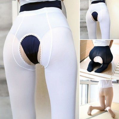 Stoffstrumpfhose Samt Japanisch Elastisch Fitness Damen Strumpfwaren Damen