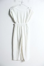 Zara Girls Open Sides Jumpsuit - White - Size 7 (e85)