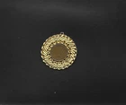1883 Indian Head Penny Set in Gold-toned Braided Bexel Pendant