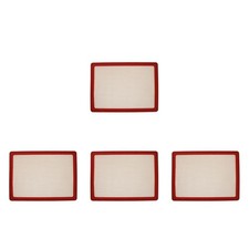 4 Count Food Grade Silicone Placemat Thick Baking Mats Sheet Cake Rolling Dough