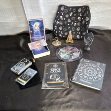 Wiccan Kit Tarot Cards Oracle Deck Book of Shadows Figurines