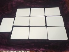 Dry Erase White Board Lot Of 10 Pre Owned Homeschool Elementary 9"X12"