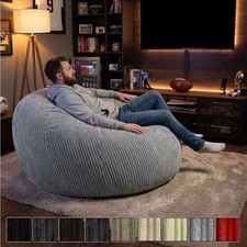 Jumbo Cord Bean Bag Giant Seat Corduroy Couch