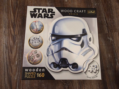Trefl Wood Craft 160 Piece Wooden Puzzle - Star Wars - Stormtrooper's Helmet