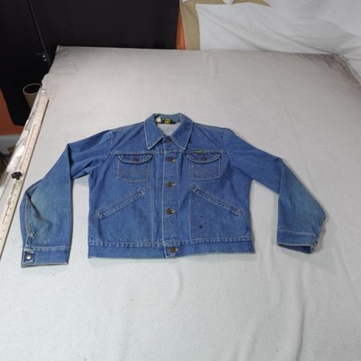 Vintage Wrangler Denim Jacket Mens 42 Blue 126PW No Fault