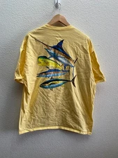 Guy Harvey Foursome 2008 Bluewater Yellow Fish T-Shirt Size 2XL Ocean Fishing