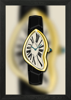 Crash Cartier Uhr gerahmtes Wandbild Poster Leinwandbild Bild