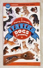 NEW Storey 60 Temporary Tattoos Furry, Friendly Tattoo Dogs Puppies