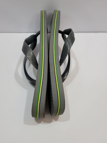 Havaianas Women Preowned Flip Flops Sandals Slippers Color Steel Gray Size 7/8 - Picture 3 of 7