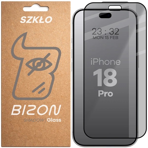 Sichtschutzglas FüR Iphone 18 Pro Bizon Blickschutz Schutzglas Hartglas Glas-image
