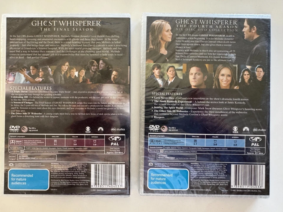 Ghost Whisperer Season 4 + Final Season 5 Jennifer Love Hewitt New Sealed R4 DVD - image 2 of 2