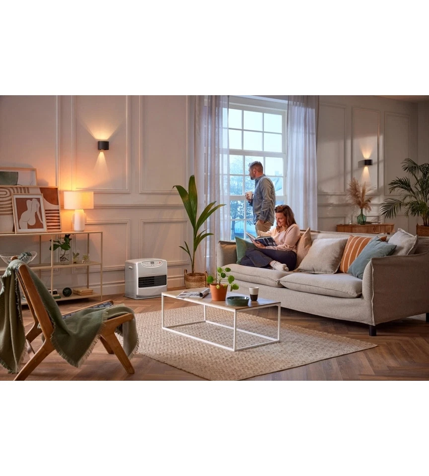 STUFA A COMBUSTIBILE LIQUIDO QLIMA "SRE 8040 C" ARGENTO 4 KW - Immagine 2 di 4