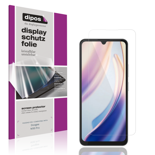 4X Schutzfolie Klar FüR Doogee M30 Pro Displayschutzfolie Folie Display Schutz-image