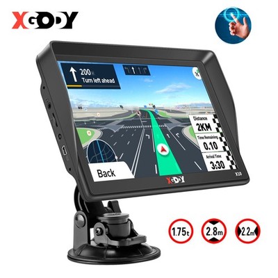 XGODY 9 Zoll LKW PKW GPS Navigationsgerät Auto Navi AU EU Karte DE 16+256MB 2026